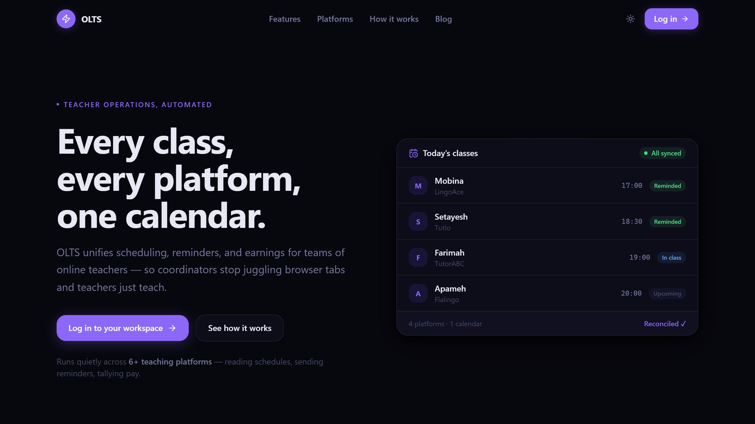 Teacher Scheduling & Monitoring Automation